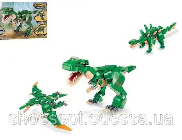 Конструктор Бойовий динозавр 3в1 287 деталей, фото 1