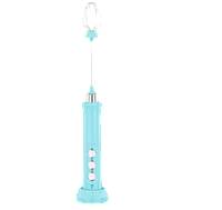 Электрический вспениватель молока Milk Frother 3 в 1 капучинатор с зарядной базой Бирюзовий(YP)