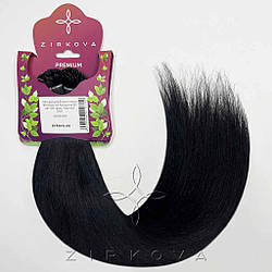 Натуральне Слов'янське Волосся на Капсулах 40 см 100 грам, Чорний №01