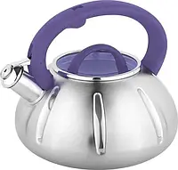 Чайник со свистком на 3л Unique UN-5303 Pro Серебристый 44Y21OX