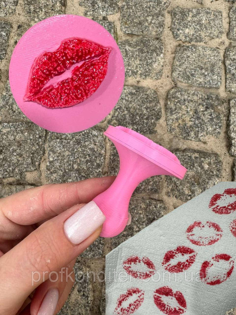 Ексклюзив! Пластиковий штамп "Поцілунок", фото 1