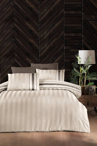 Постільна білизна First Choice Satin Deluxe Євро - Artwel Champagne, фото 1