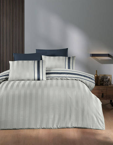 Постільна білизна First Choice Satin Deluxe Євро - Artwel Silver, фото 1