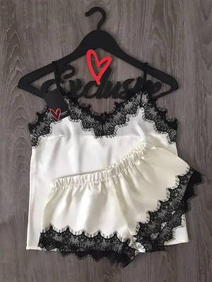 Шовкова піжама майка та шорти,РОЗМІР ТІЛЬКИ 44