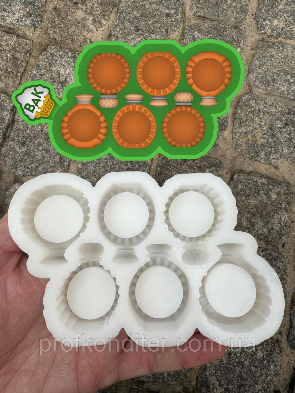 Ексклюзив! Силіконовий молд для ГІПСУ та ін "Цукерки-пляшки з начинкою", фото 1