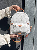 Женский рюкзак Louis Vuitton Palm Springs Backpack White эко кожа рюкзак Луи Виттон кросс боди белый LV