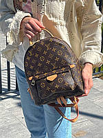 Женский рюкзак Louis Vuitton Palm Springs Backpack Brown эко кожа рюкзак ЛВ коричневый с ремешками кросс боди