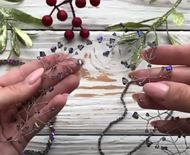 Відео Діадема з бусин