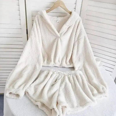 Стильна жіноча махрова піжама,РОЗМІР ТІЛЬКИ 48