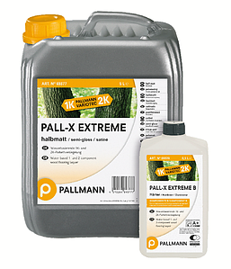 1-к та 2-к лак на водній основі Pallmann PALL-X EXTREME k.A, п/мат, k.В