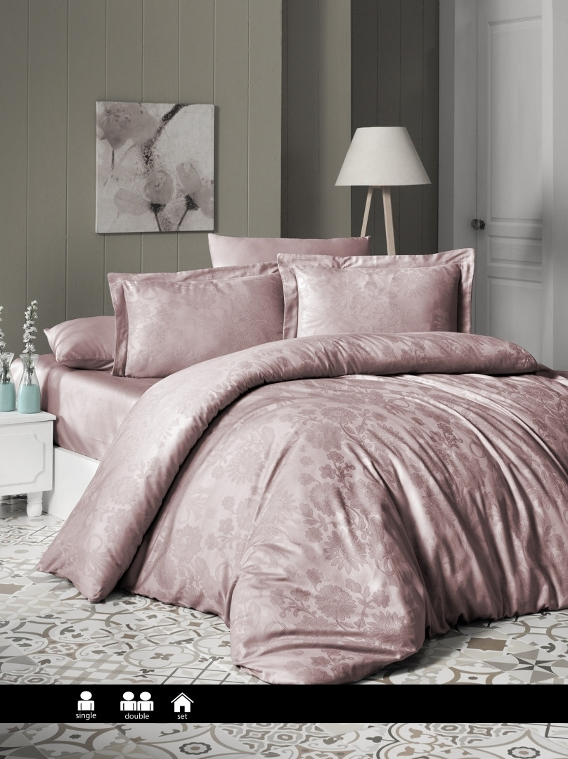 Постільна білизна First Choice Jacquard Satin - Herra Powder