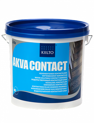 Водорозчинний контактний клей KIILTO Akva contact 3кг, фото 1