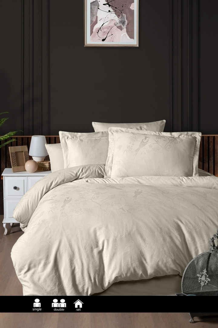 Постільна білизна First Choice Jacquard Satin - Stesha Beige