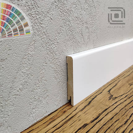 Плінтус МДФ прямий 80х12х2000 мм. MDF-R80 RAL (на вибір), фото 1
