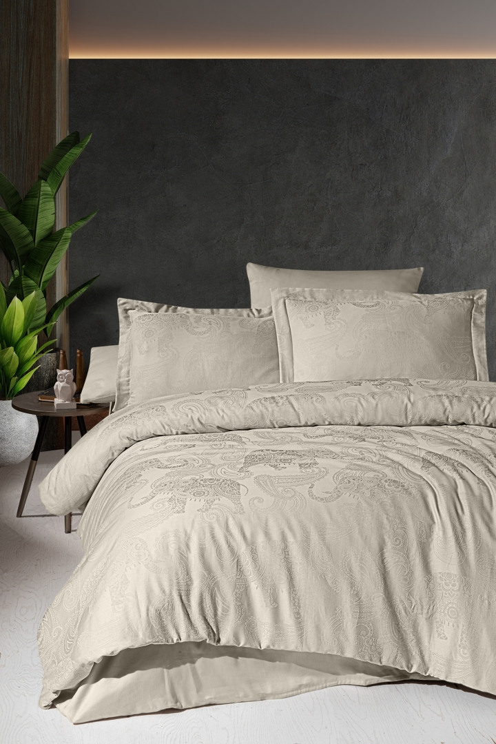 Постільна білизна First Choice Jacquard Satin - Doreta Soil