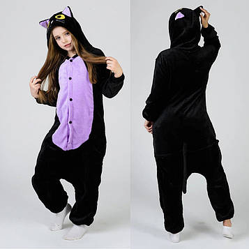 Кігурумі кішка Спукі для дівчинки Spooky cat, костюм кішка піжама комбінезон