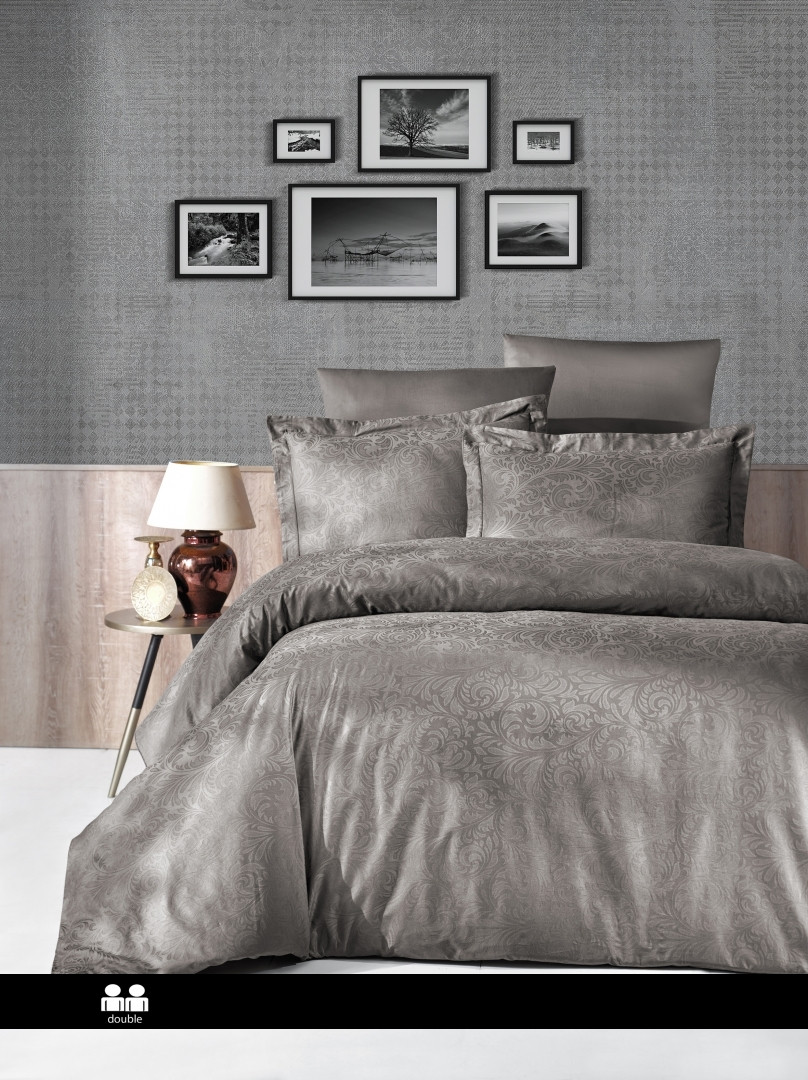 Постільна білизна First Choice Jacquard Satin - Tecna Mink