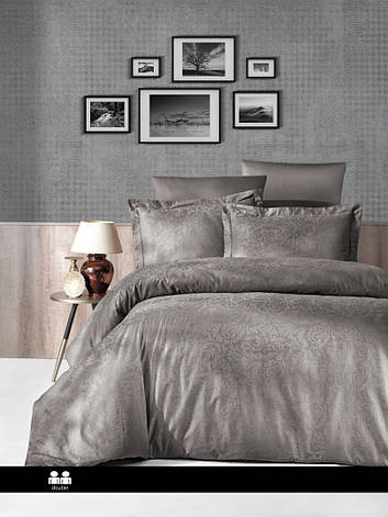 Постільна білизна First Choice Jacquard Satin - Tecna Mink, фото 1