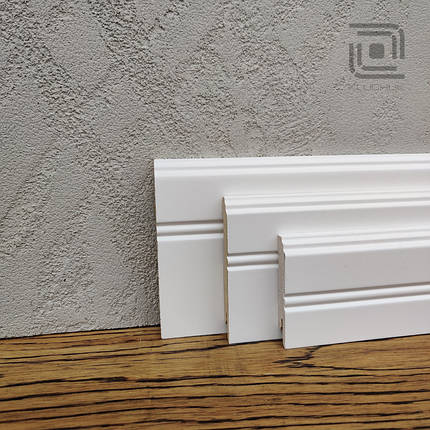 Плінтус МДФ LightForm 100х12х2000 мм. MDF-LF03 100 RAL 9003, фото 1