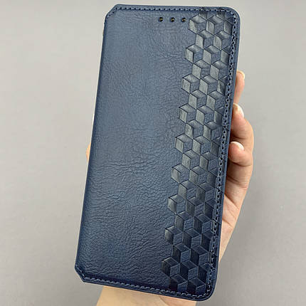 Чохол-книга для Xiaomi Redmi 9C шкіряна книжка з підставкою на телефон сяомі редмі 9с синя rhm, фото 1