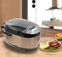 Багатофункціональна мультиварка Rainberg RB-6207, 1500Вт, з фритюрницею 12 програм з антипригарним покриттям