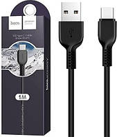 Интерфейсный кабель USB-Type C 1m Hoco X20 Flash Black