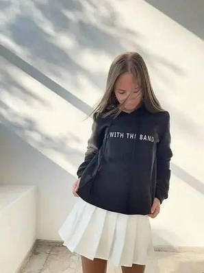 Толстовка жіноча з принтом «I’M WITH THE BAND»,РОЗМІР ТІЛЬКИ 44