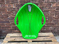 Санки-ледянка / Пластиковые санки / Ракушка малая, одноместная "Prosperplast", зелёная от RS AUTO