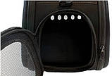 Переноска сумка транспортер для собак/кішок L чорний AG644I, фото 4