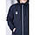 Вітровка демісезонна куртка з Тризубцем, синя та чорна, для хлопчика, від 128-134см до 158-164см, фото 4