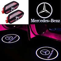 Проектор подсветка логотипа для дверей Mercedes-Benz (Мерседес) S-Class (W222) 2014-2020, SL , AMG