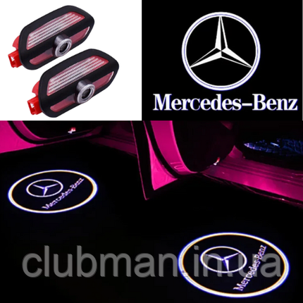 Проєктор підсвітка логотипу для дверей Mercedes-Benz (Мерседес) S-Class (W222) 2014-2020, фото 1