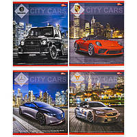 Зошит загальний 96 аркушів КЛІТИНКА «Мрії збуваються» / City cars