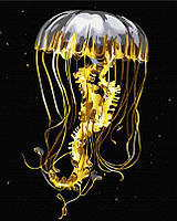 Картина по номерам Медуза (черное полотно) (BSM-BB0001) 40 х 50 см