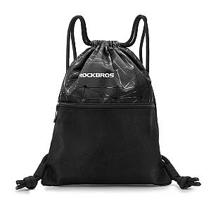 Компактний спортивний рюкзак-мішок на шнурках ROCKBROS RB-D49 Чорний