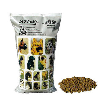 Kobers astor 15 кг корм для молодих собак 50% яловичини (від 5-ти місяців)