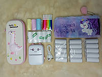 Міні принтер котик,термопринтер,портативний дитячий принтер VIP КОМПЛЕКТ з 3D пеналом з динозавром еае