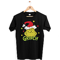 Футболка черная с новогодним принтом "Grinch. Гринч похититель Рождества" Push IT. Новогодняя футболка