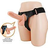 Страпон Pretty Love Harness Briefs Tom 7.4", фото 2