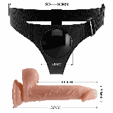 Страпон Pretty Love Harness Briefs Kewin 7.2", фото 5