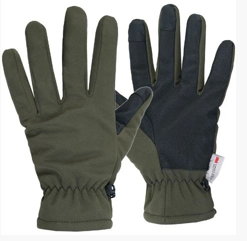 Рукавички SoftShell із утеплювачем Thinsulate Mil-Tec 12521301 Olive-2XL