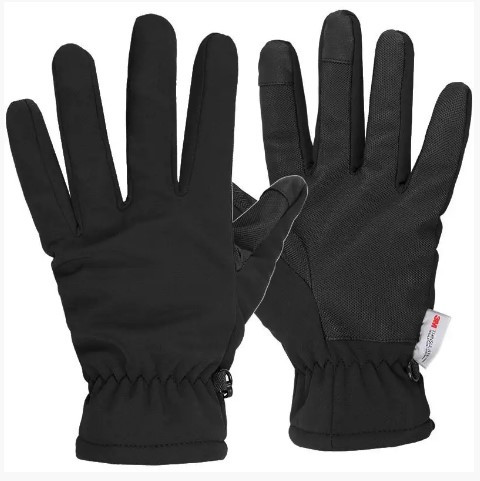 Рукавички SoftShell з утеплювачем Thinsulate Mil-Tec Black 12521302-S