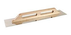 Тертка неіржавка з дерев'яною (бук) ручкою MASTERTOOL 125х680 мм 08-3700