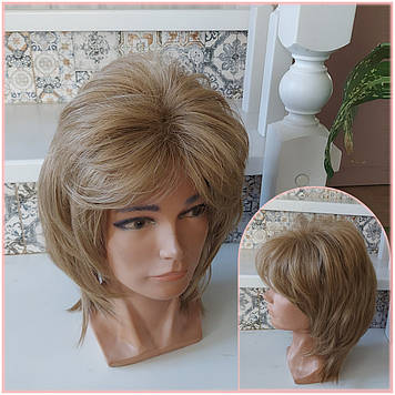 Перука каскад пишний з термоволокна пісочний 1421G-15