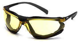 Захисні окуляри з ущільнювачем Pyramex Proximity (amber) Anti-Fog, жовті Art 2ПРОК-30