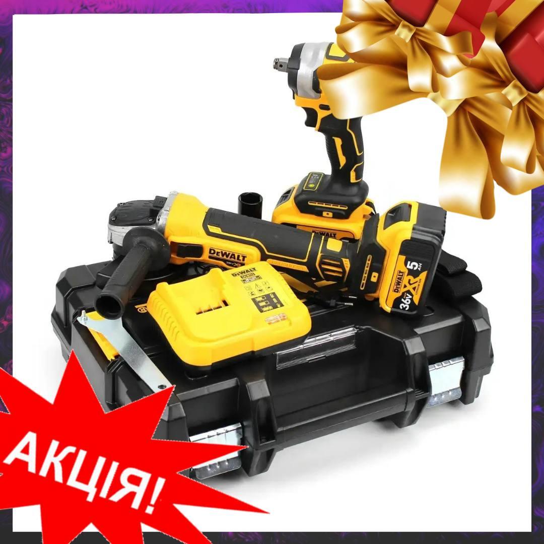 Набор электроинструментов 2в1 Гайковерт DCF922D2T + Болгарка DCG405P2 ...