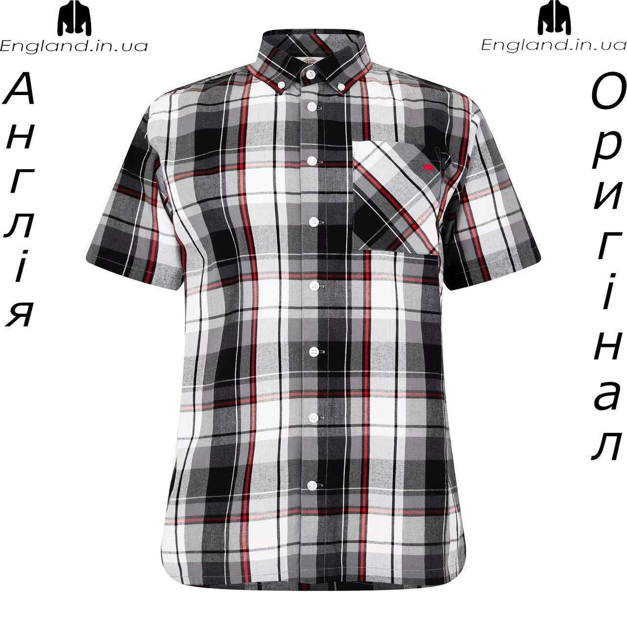 Сорочка чоловіча Lee Cooper (Лі Купер) з Англії в клітку, фото 1