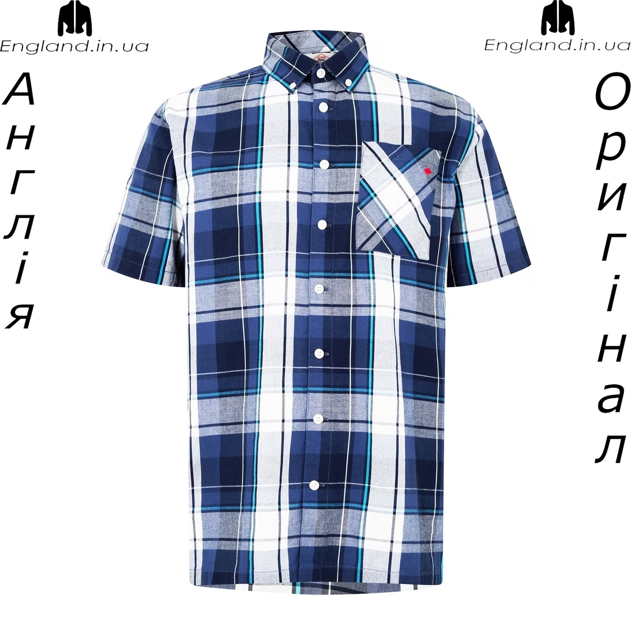 Сорочка чоловіча Lee Cooper (Лі Купер) з Англії в клітку