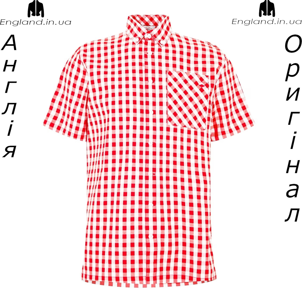 Сорочка чоловіча Lee Cooper (Лі Купер) з Англії - в клітку, фото 1