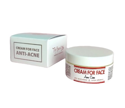 Крем антиакне для проблемної шкіри обличчя 50 мл Top Beauty, фото 1